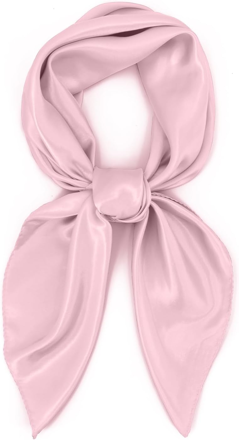 vimate 35" Square Silk Like Head Scarf - Women's Fashion Satin Scarf Bandana for Hair Wrapping at Night. - Image 2